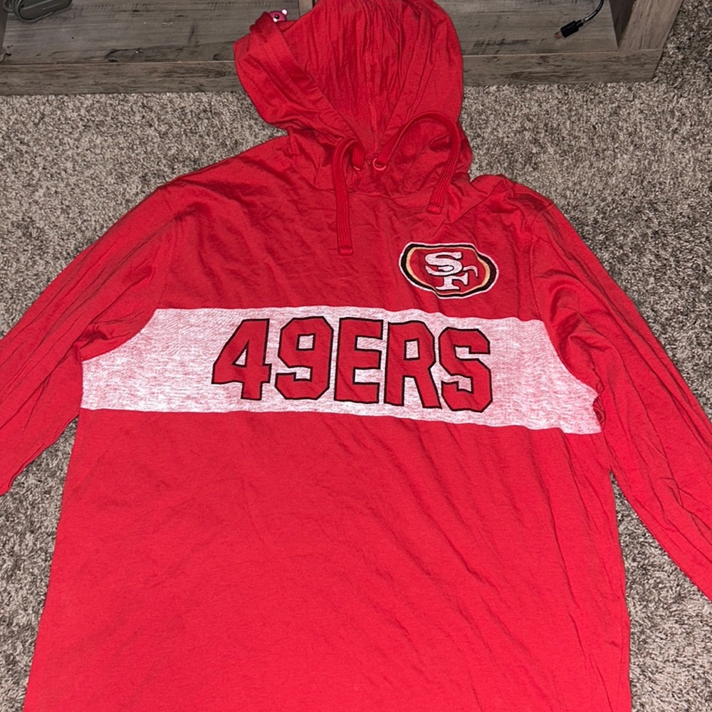 49er sweater. I have one medium sweater and one large sweater exactly the same!